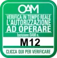 Badge ufficiale OAM — iscrizione n. M12, clicca per verificare